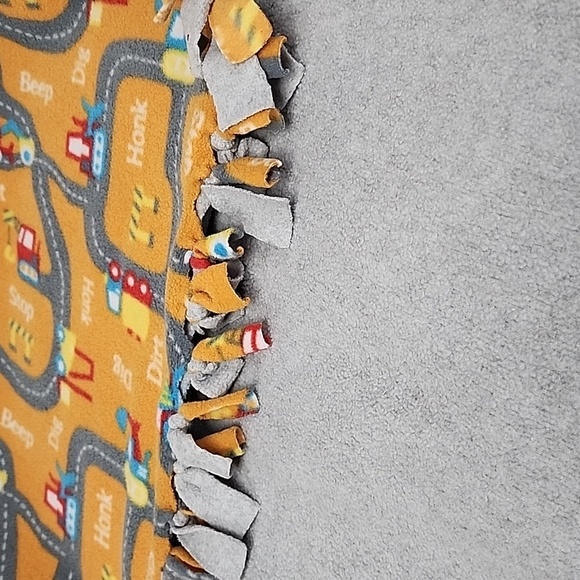 blanket . Roads  Baby blanket. Fleece - Picture 4 of 4